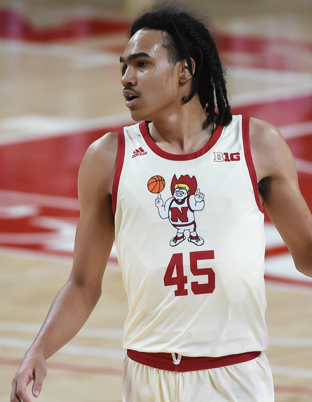 Mens Nebraska Huskers #45 Dalano Banton 2021 RERUITING CLASS Cream Adidas College Basketball Jersey