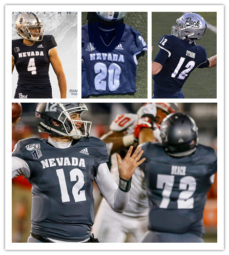 Mens Nevada Wolf Pack Custom Toa Taua Avery Morrow Jermaine Ledbetter Jamaal Bell Adidas Navy Football Jersey