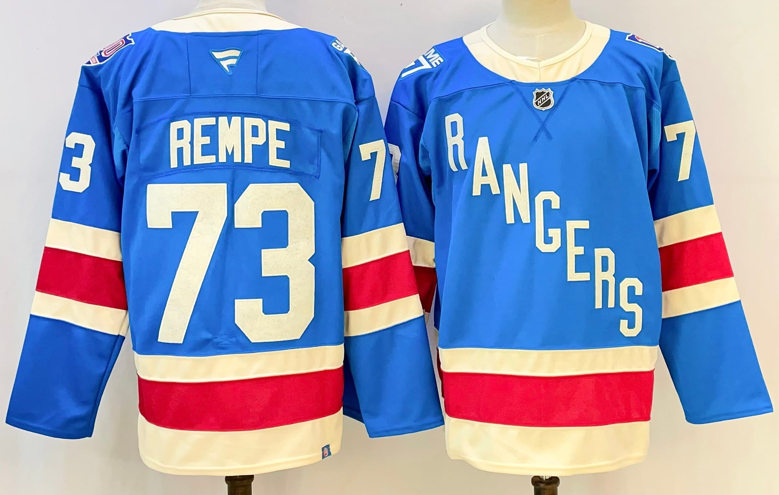 Mens New   York Rangers #73 Matt Rempe Fanatics Mens New   York Rangers #73 Matt Rempe Fanatics