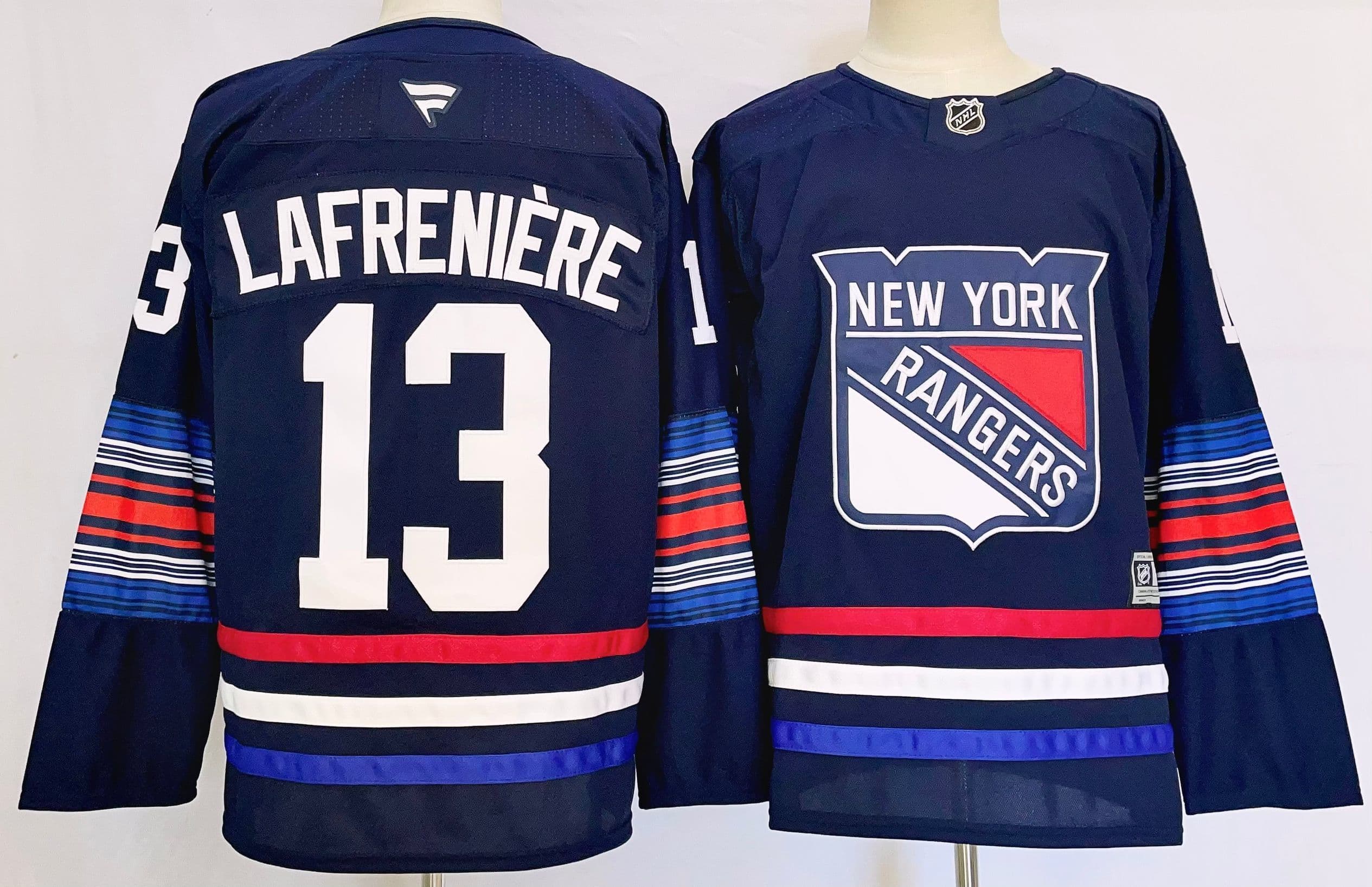 Mens New  York Rangers #13 Alexis Lafreniere