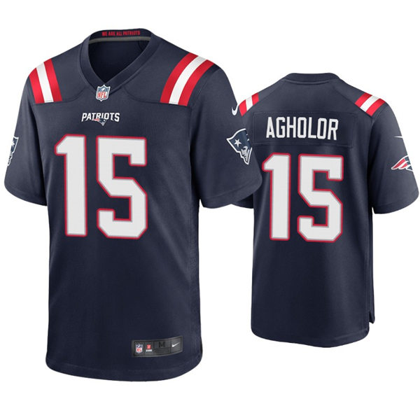 Mens New England Patriots #15 Nelson Agholor Nike Navy Vapor Untouchable Limited Jersey