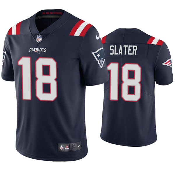 Mens New England Patriots #18 Matthew Slater Nike Navy Vapor Untouchable Limited Jersey