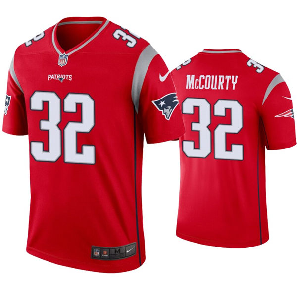 Mens New England Patriots #32 Devin McCourty Nike Red Inverted Legend Jersey