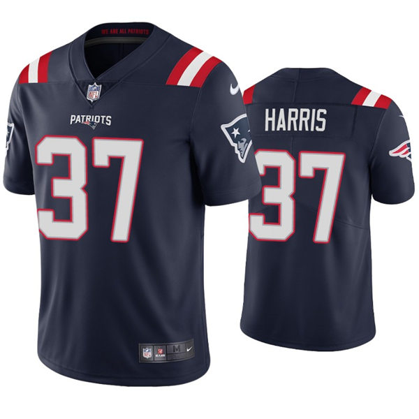 Mens New England Patriots #37 Damien Harris Nike Navy Vapor Untouchable Limited Jersey