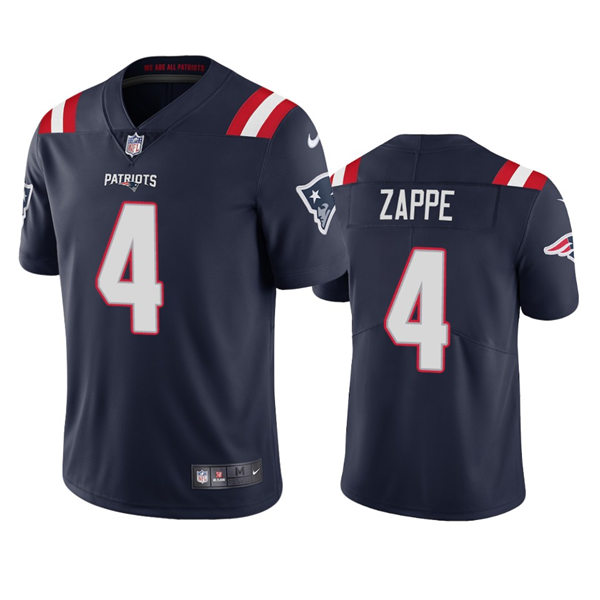 Mens New England Patriots #4 Bailey Zappe Nike Navy Vapor Untouchable Limited Jersey