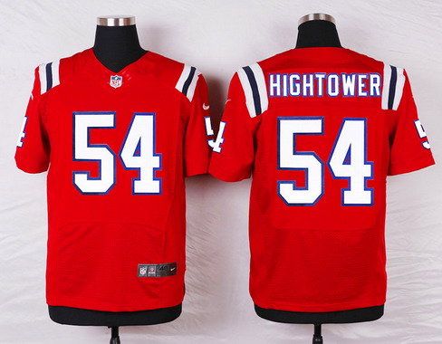 Mens New England Patriots #54 Dont'a Hightower Red Nike Elite Jersey