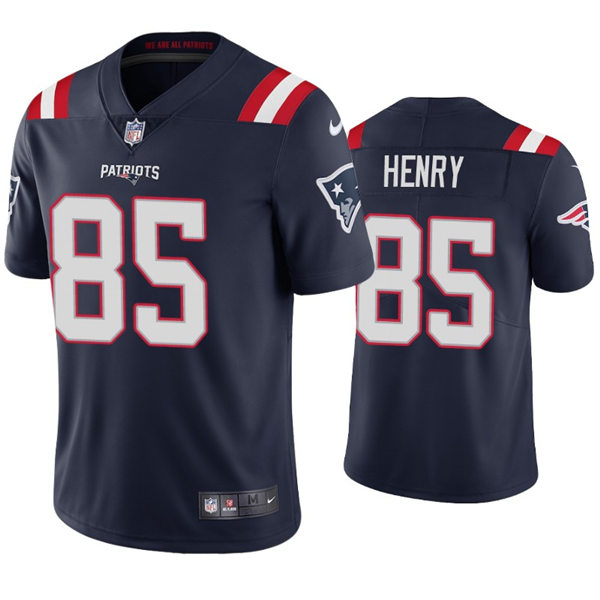 Mens New England Patriots #85 Hunter Henry Nike Navy Vapor Untouchable Limited Jersey