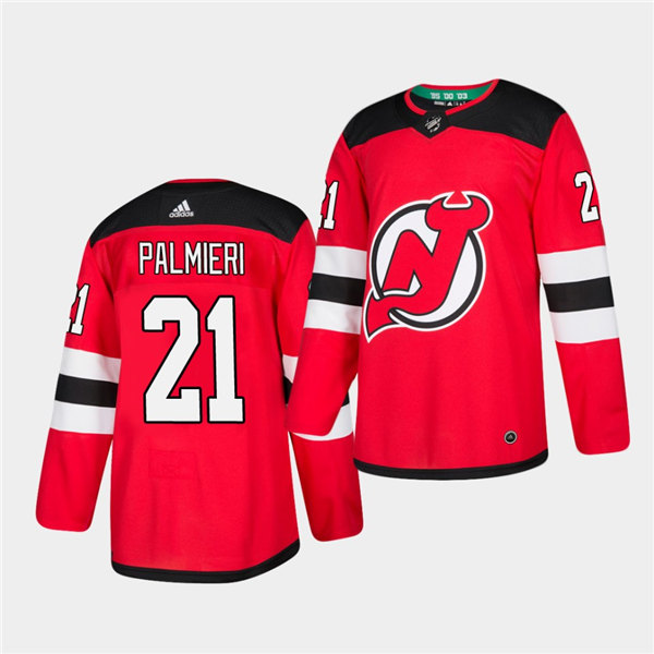 Mens New Jersey Devils #21 Kyle Palmieri Adidas Home Red Jersey Stitched