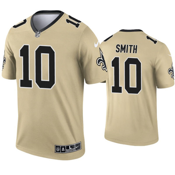 Mens New Orleans Saints #10 Tre'Quan Smith Nike Gold Inverted Legend Jersey