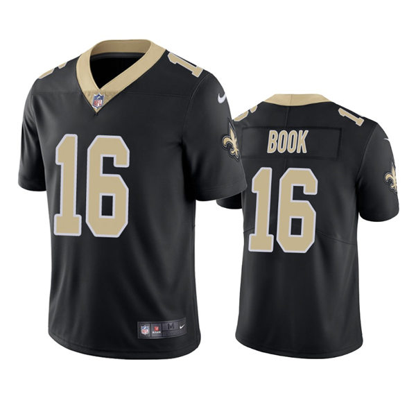 Mens New Orleans Saints #16 Ian Book Nike Black Vapor Untouchable Limited Jersey