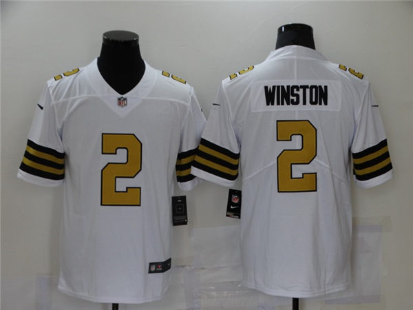 Mens New Orleans Saints #2 Jameis Winston Nike White Color Rush Legend Player Jersey