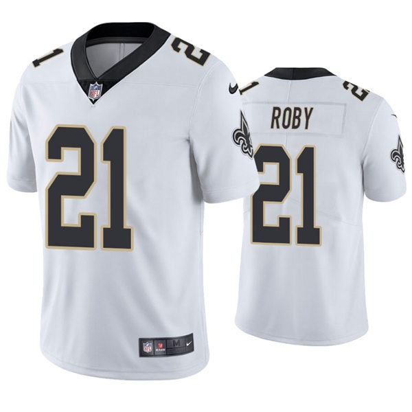 Mens New Orleans Saints #21 Bradley Roby Nike White Vapor Untouchable Limited Jersey