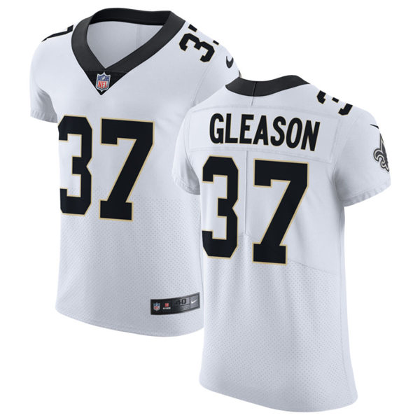 Mens New Orleans Saints Retired Player #37 Steve Gleason Nike White Vapor Untouchable Limited Jersey