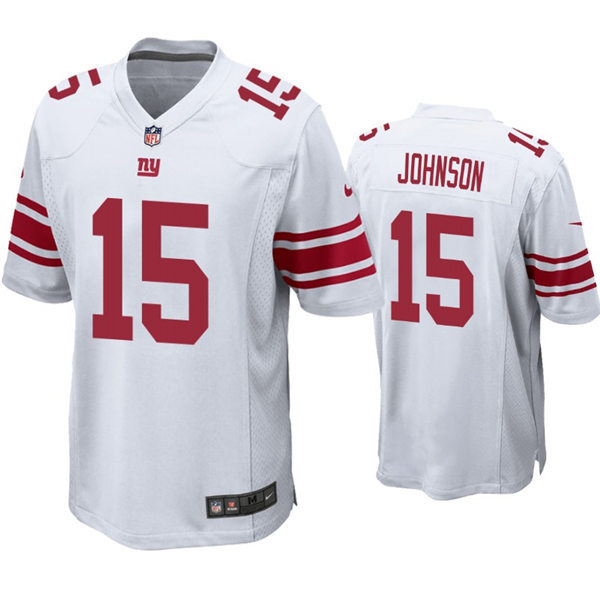 Mens New York Giants #15 Collin Johnson Nike White Vapor Untouchable Limited Jersey