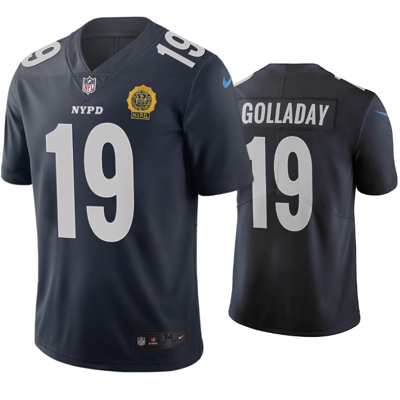 Mens New York Giants #19 Kenny Golladay Nike Navy New York City Edition Vapor Limited Jersey