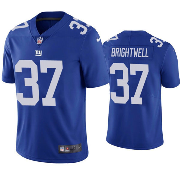 Mens New York Giants #37 Gary Brightwell Nike Royal Team Color Vapor Untouchable Limited Jersey