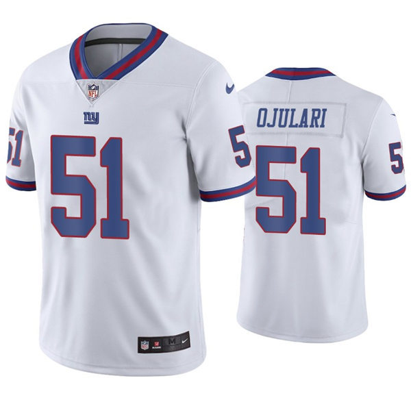 Mens New York Giants #51 Azeez Ojulari Nike White Color Rush Limited Player Jersey