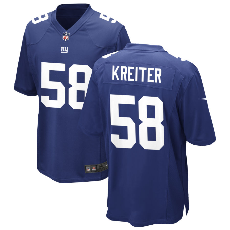 Mens New York Giants #58 Casey Kreiter Nike Royal Team Color Vapor Untouchable Limited Jersey