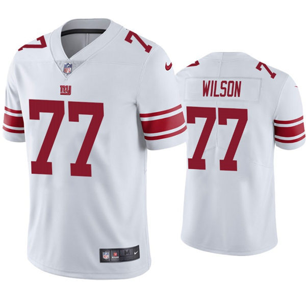 Mens New York Giants #77 Isaiah Wilson Nike White Vapor Untouchable Limited Jersey