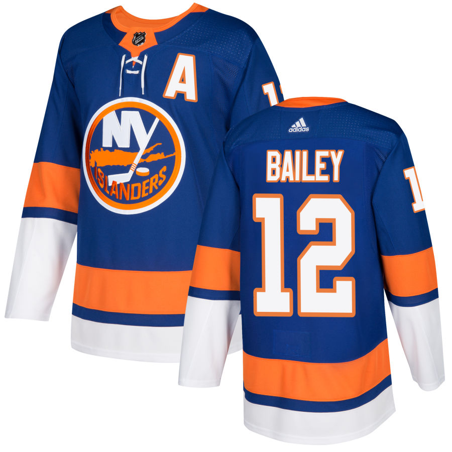 Mens New York Islanders #12 Josh Bailey Stitched adidas Home Royal Jersey Stitched
