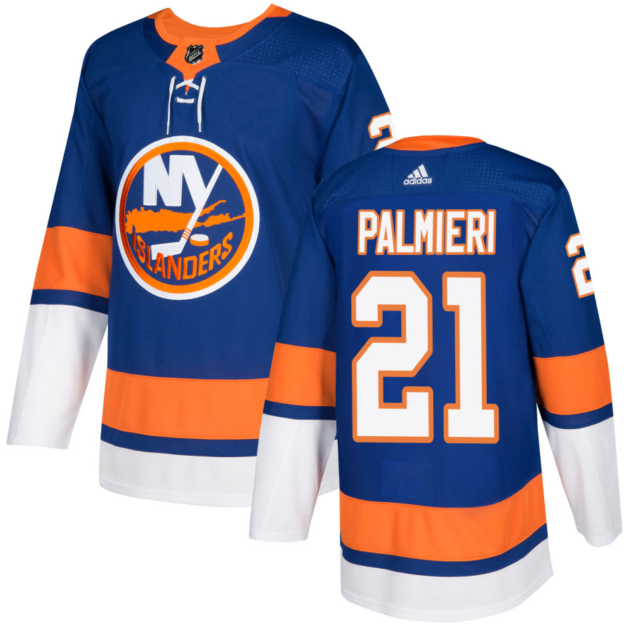 Mens New York Islanders #21 Kyle Palmieri Stitched adidas Home Royal Jersey Stitched