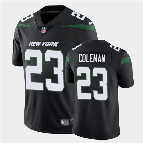 Mens New York Jets #23 Tevin Coleman Nike Black Alternate Limited Jersey