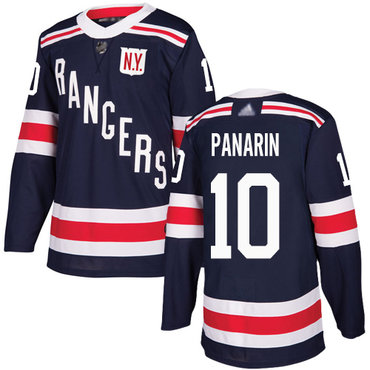 Mens New York Rangers #10 Artemi Panarin Navy Blue Adidas 2018 Winter Classic NHL Jersey Stitched