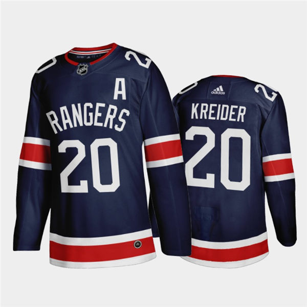 Mens New York Rangers #20 Chris Kreider adidas Navy 2020-21 Special Edition Player Jersey Stitched