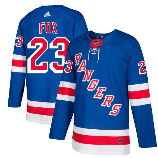 Mens New York Rangers #23 Adam Fox Adidas Home Royal Blue Jersey Stitched