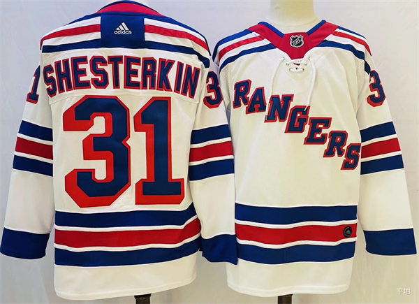 Mens New York Rangers #31 Igor Shestyorkin adidas White Away Primegreen Player Jersey Stitched