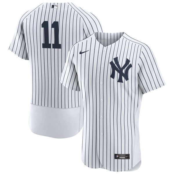 Mens New York Yankees #11 Anthony Volpe Nike White Home FlexBase Player Jersey