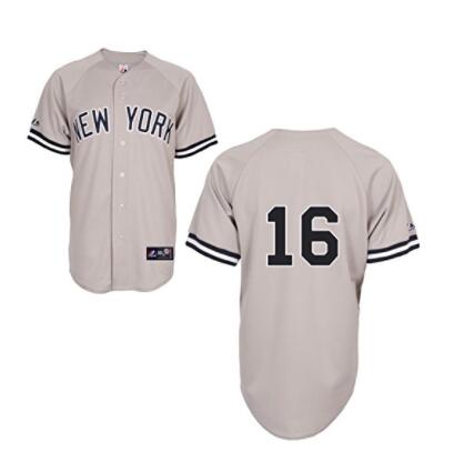 Mens New York Yankees #16 WHITEY FORD Grey Cooperstown Collection Throwback Jerseys