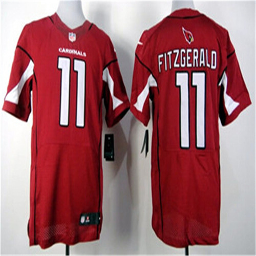 Mens Nike Arizona Cardinals #11 Larry Fitzgerald Red Elite Stitched Jersey