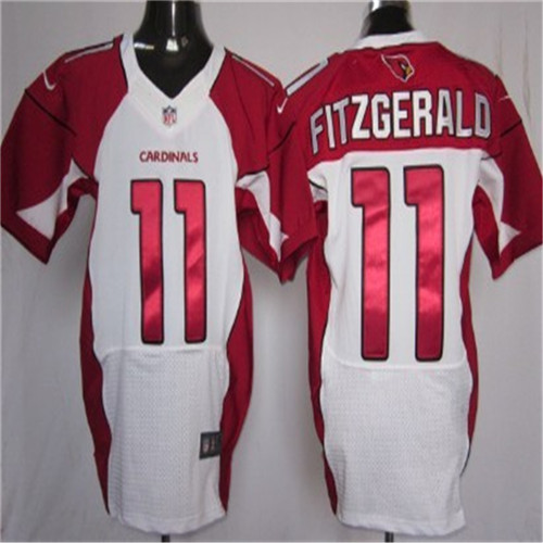 Mens Nike Arizona Cardinals #11 Larry Fitzgerald White Elite Stitched Jersey