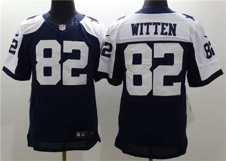 Mens Nike Dallas Cowboys Jersey #82 Jason Witten Elite Thanksgiving Blue Stitched