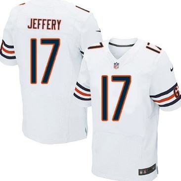 Mens Nike Elite Jersey Chicago Bears #17 Alshon Jeffery White