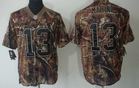 Mens Nike Elite Jersey Miami Dolphins #13 Dan Marino Camo