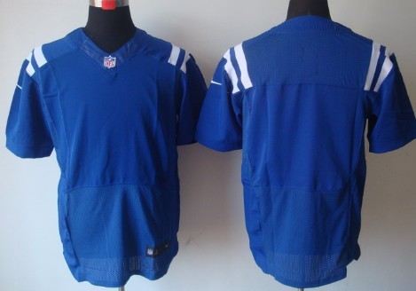 Mens Nike NFL Elite Jersey Indianapolis Colts Blank Blue Stitched