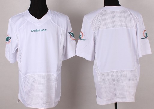 Mens Nike NFL Elite Jersey Miami Dolphins Blank White