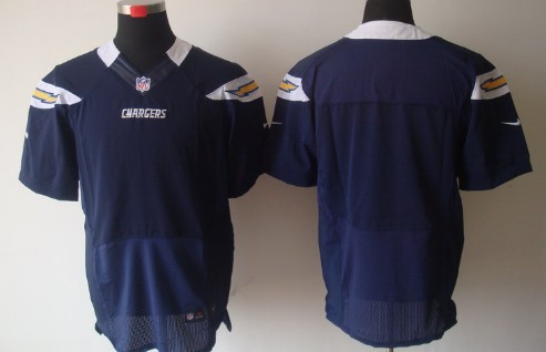 Mens Nike NFL Elite Jersey San Diego Chargers Blank Navy Blue