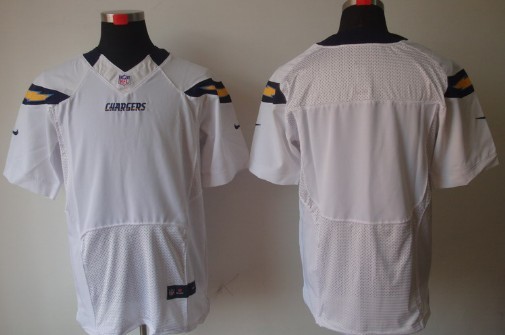 Mens Nike NFL Elite Jersey San Diego Chargers Blank White