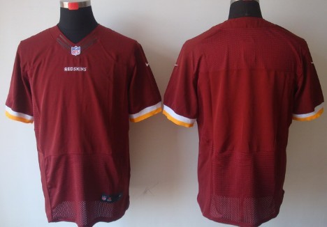 Mens Nike NFL Elite Jersey Washington Redskins Blank Red