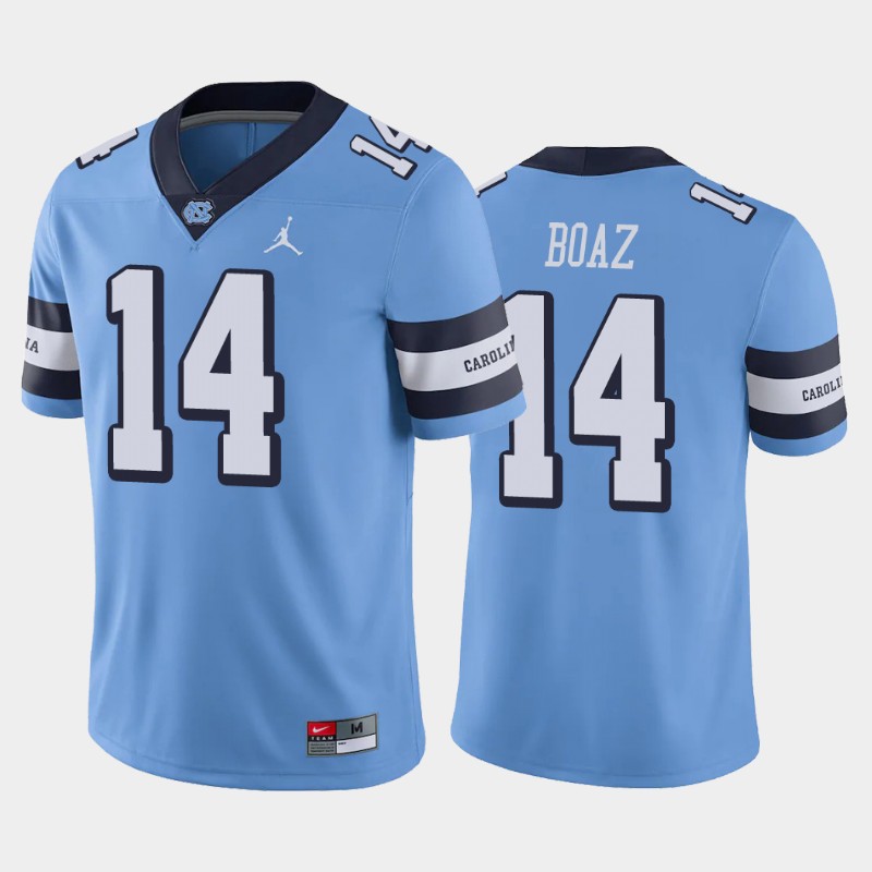 Mens North Carolina Tar Heels #14 Jefferson Boaz Royal Retro Untouchable College Football Jersey