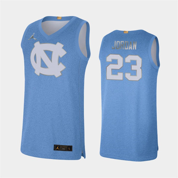 Mens North Carolina Tar Heels #23 Michael Jordan Blue Rivalry Limited 100th Anniversary Jersey