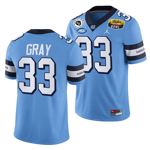 Mens North Carolina Tar Heels #33 Cedric Gray Royal Retro Untouchable College Football Jersey
