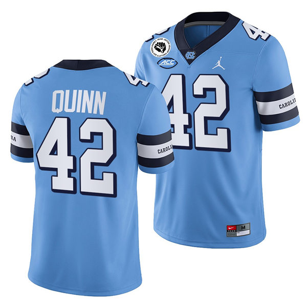 Mens North Carolina Tar Heels #42 Robert Quinn Royal Retro Untouchable College Football Jersey