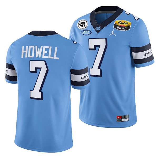 Mens North Carolina Tar Heels #7 Sam Howell Royal Retro Untouchable College Football Jersey