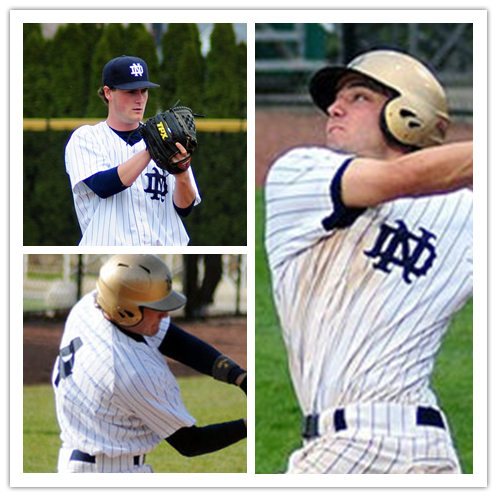 Mens Notre Dame Fighting Irish #4 AJ Pollock Adidas 2013 White Pinstripe College Baseball Jersey