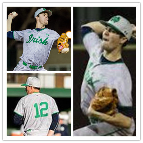 Mens Notre Dame Fighting Irish Custom Carl Yastrzemski Trey Mancini AJ Pollock Spencer Myers Tanner Kohlhepp Under 
