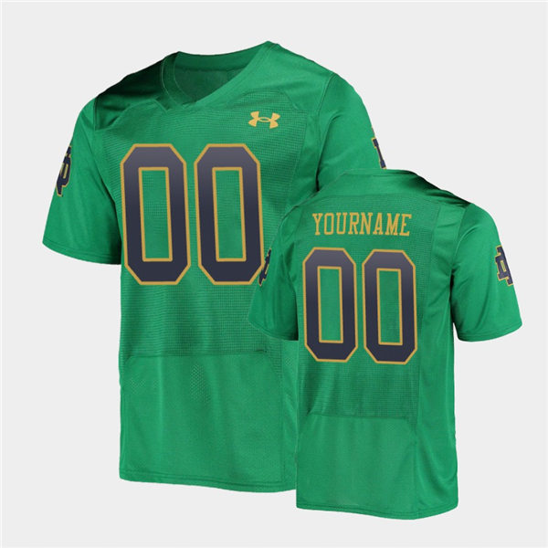 Mens Notre Dame Fighting Irish Custom Jack Lamb Osita Ekwonu Jordan Johnson Kyle Hamilton Green Under Armour Colleg